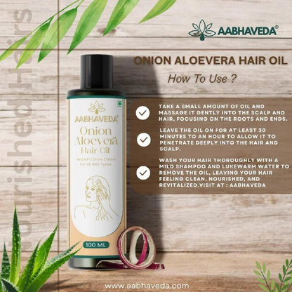 Aabhaveda Onion Alovera Hair Oil (100 ML)