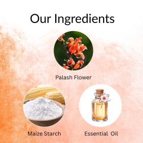 Nisarg Organic Farm Herbal Orange Gulal – Made from Natural Palash Flowers