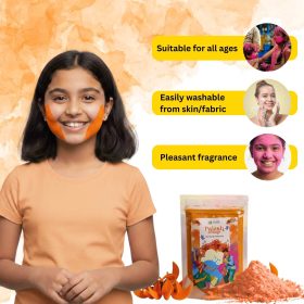 Nisarg Organic Farm Herbal Orange Gulal – Made from Natural Palash Flowers
