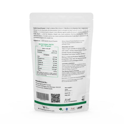 Nisarg Organic Farm Bottle Gourd Powder (100 GM)