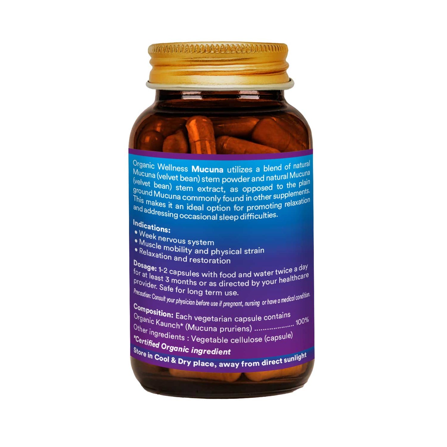 Organic Wellness Mucuna Kaunch 90 Capsules