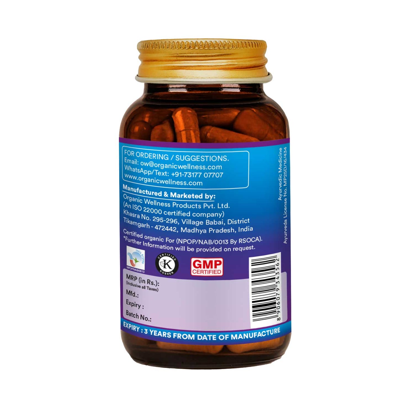 Organic Wellness Mucuna Kaunch 90 Capsules
