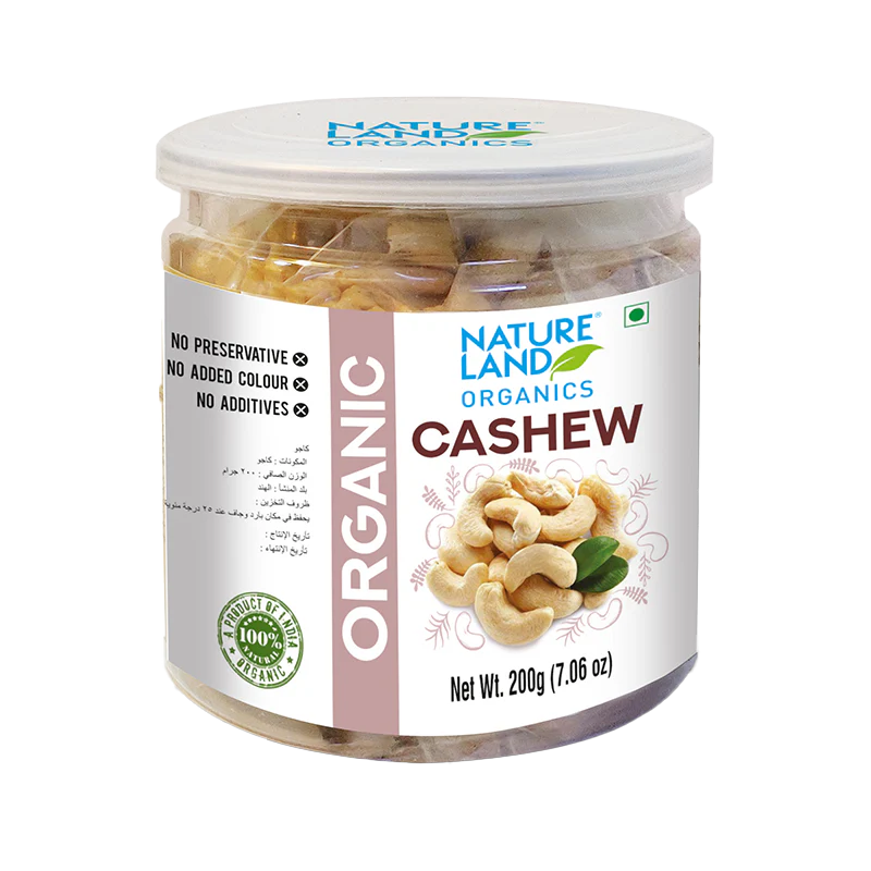 Natureland Organics Cashew 200 GM