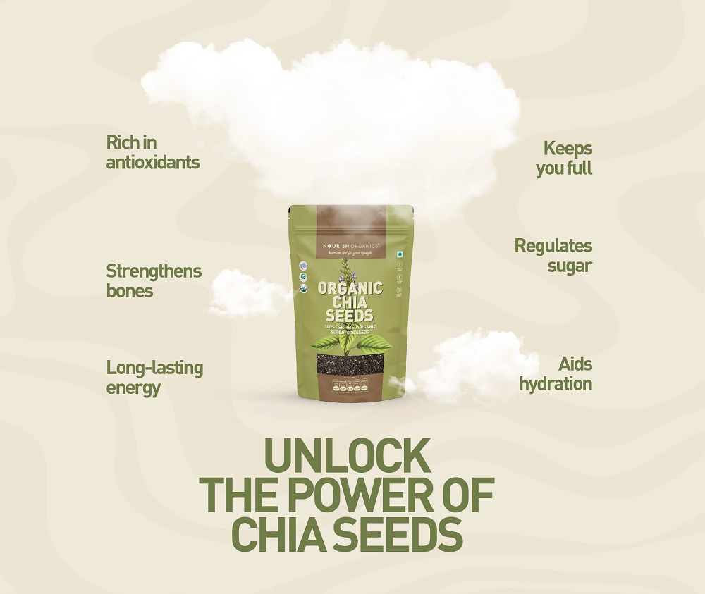 Nourish Organics Chia Seeds (500 GM)