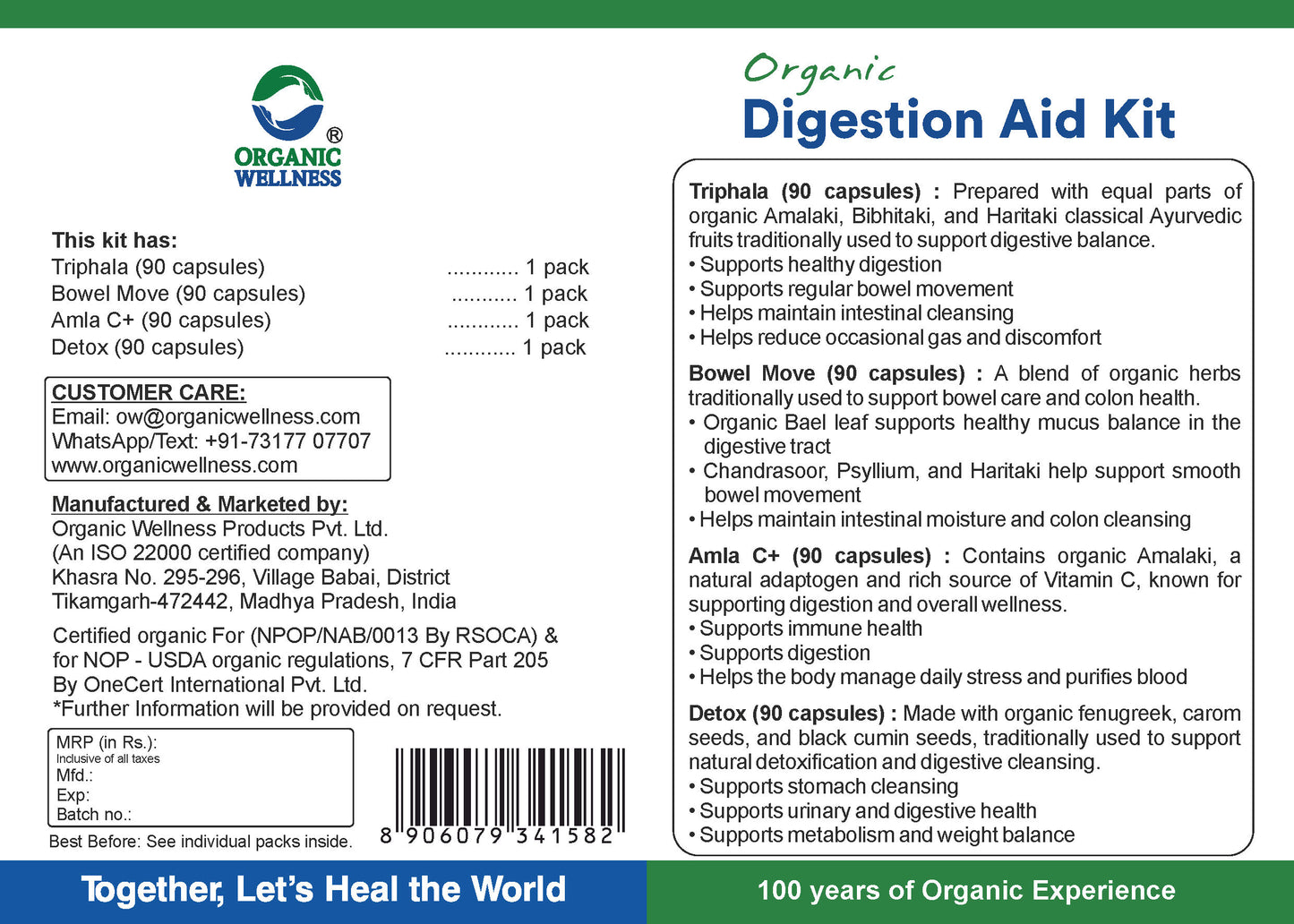 Organic Wellness Digestion Aid Kit Assortment