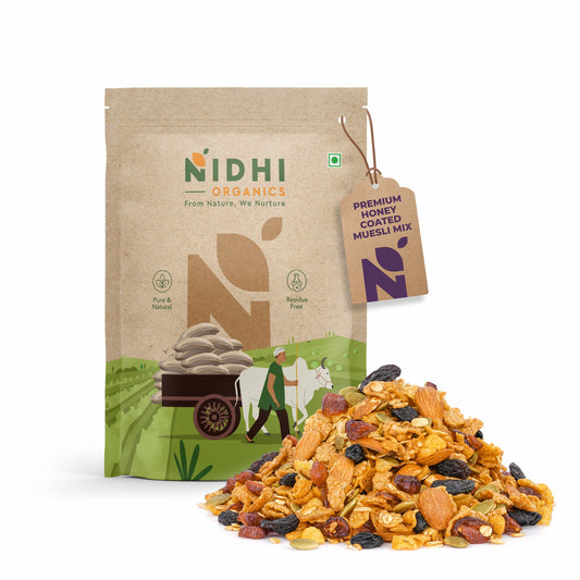 Nidhi Organics Honey Coated Muesli (200 GM)