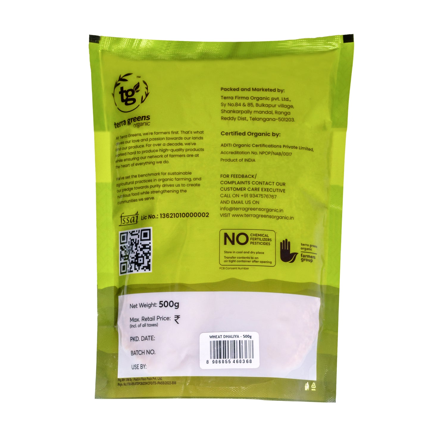 Terra Greens Organic Wheat Dalia