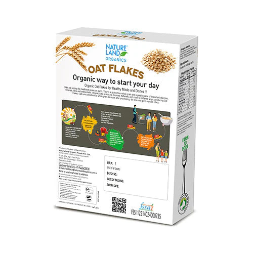 Natureland Organics Oat Flakes 250 GM