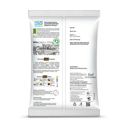Natureland Organics Pearl Barley 500 GM