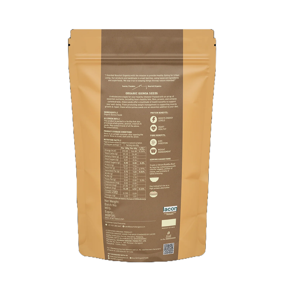 Nourish Organics Quinoa Seeds (500 GM)