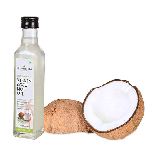 Orgrain India Organic Raw Cold Pressed Extra Virgin Coconut Oil