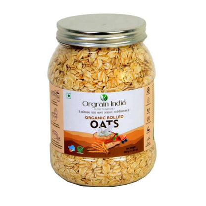 Orgrain India Organic Rolled Oats 500 gm