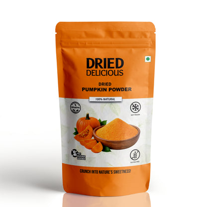 Dried Delicious Pumpkin Powder (250 GM) | 100% Natural | No Sugar Added | Gluten Free | Not Frozen