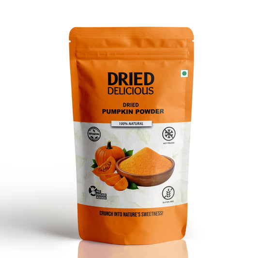 Dried Delicious Pumpkin Powder (250 GM) | 100% Natural | No Sugar Added | Gluten Free | Not Frozen