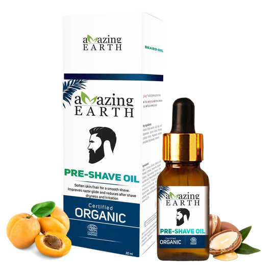 Amazing Earth Organic Pre-Shave Oil (30 ML)