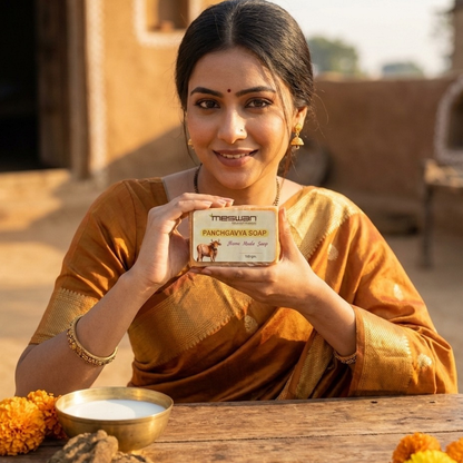Meswan Panchgavya Soap (Home Made) (100 GM) (PACK OF 2 )