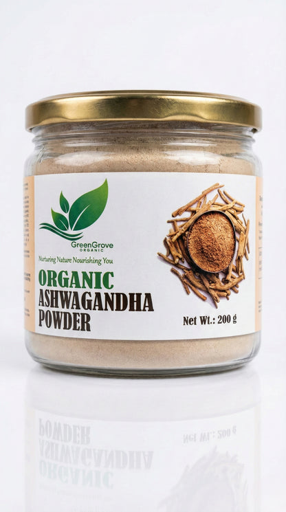 GreenGrove Organic Ashwagandha Powder (200 GM)