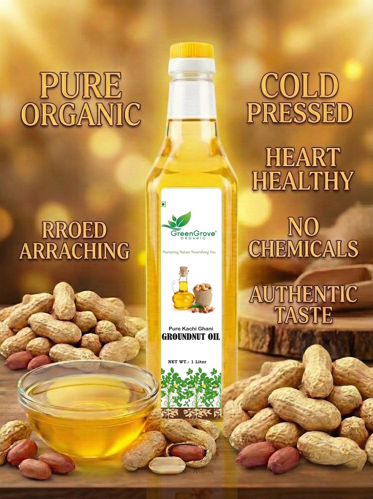 GreenGrove Organic Groundnut Oil