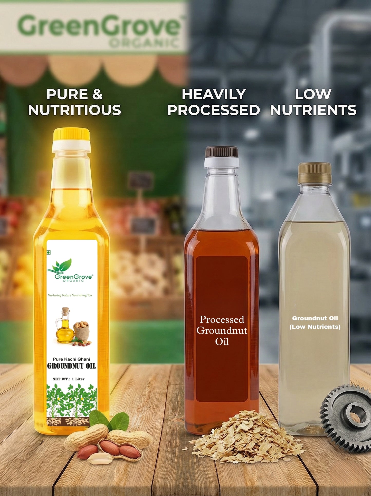 GreenGrove Organic Groundnut Oil