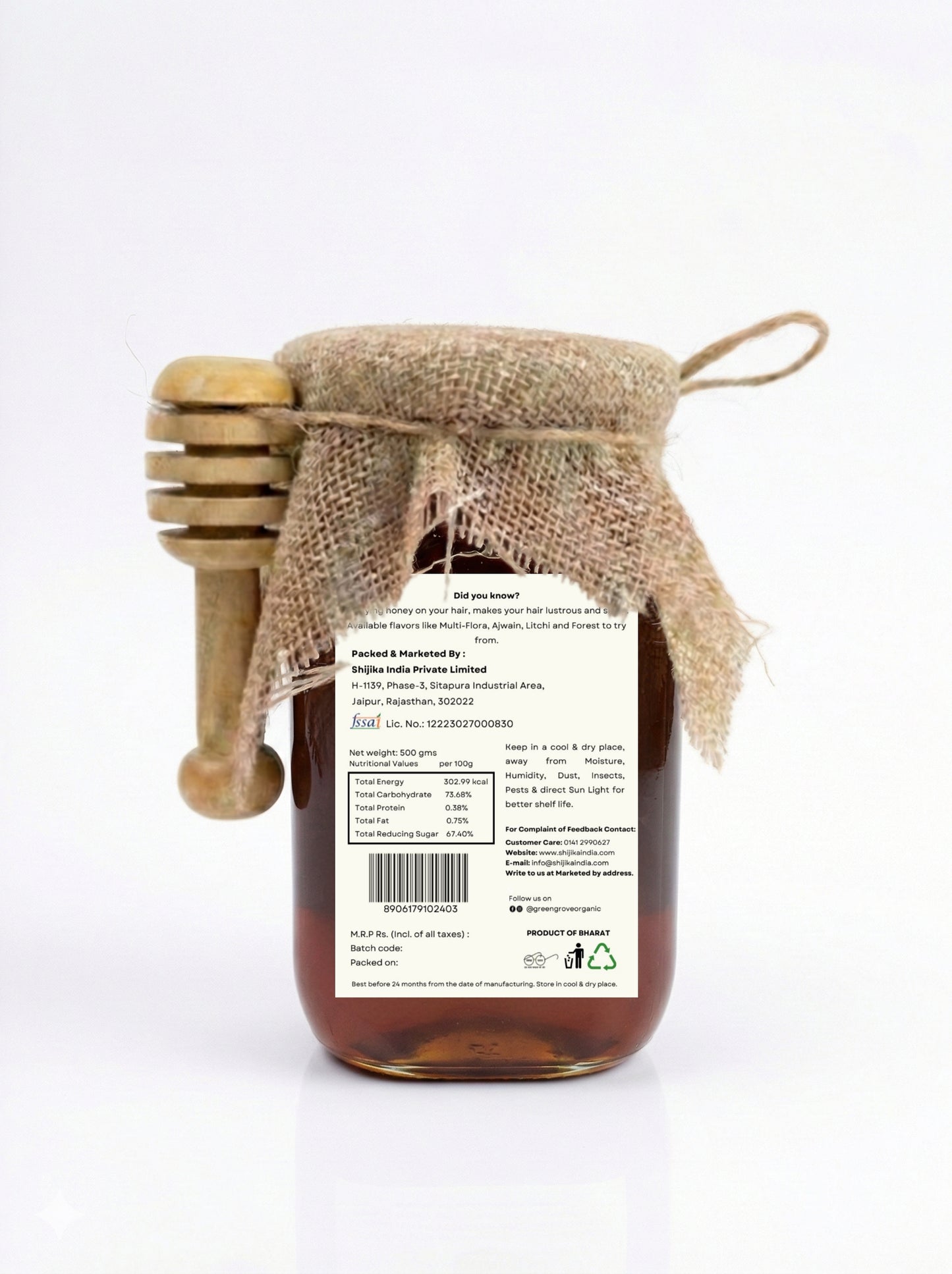 GreenGrove Organic Forest Honey (500 GM)