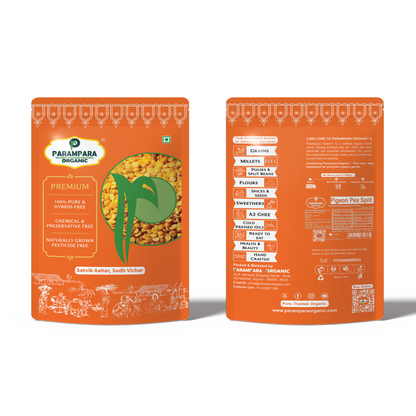 Parampara Organic Pigeon Pea Split (Toor Dal)