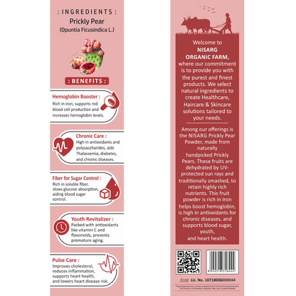 Nisarg Organic Farm Prickly Pear Powder