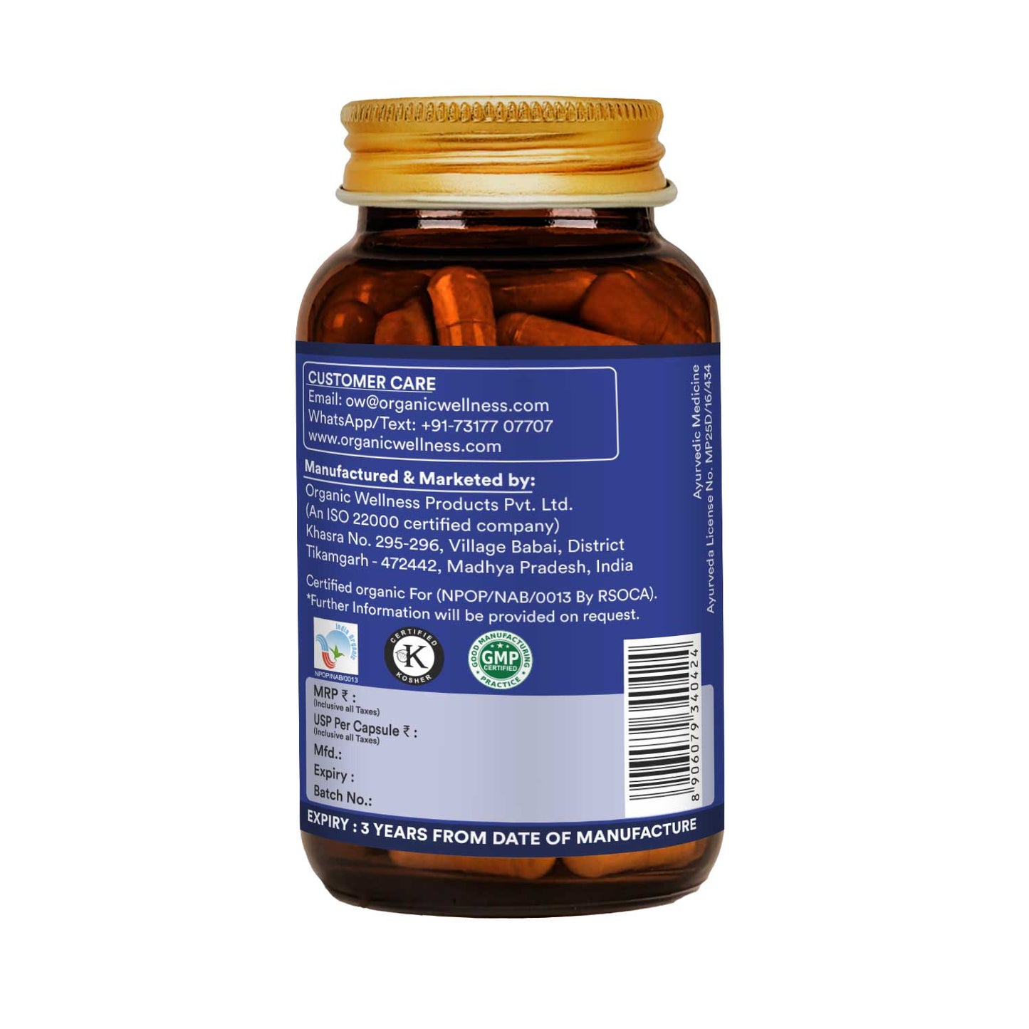 Organic Wellness Prostate Fit 90 Capsules
