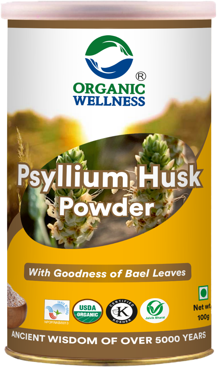 Organic Wellness Psyllium Husk Isabgol Powder (100 GM)