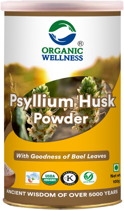 Organic Wellness Psyllium Husk Isabgol Powder (100 GM)