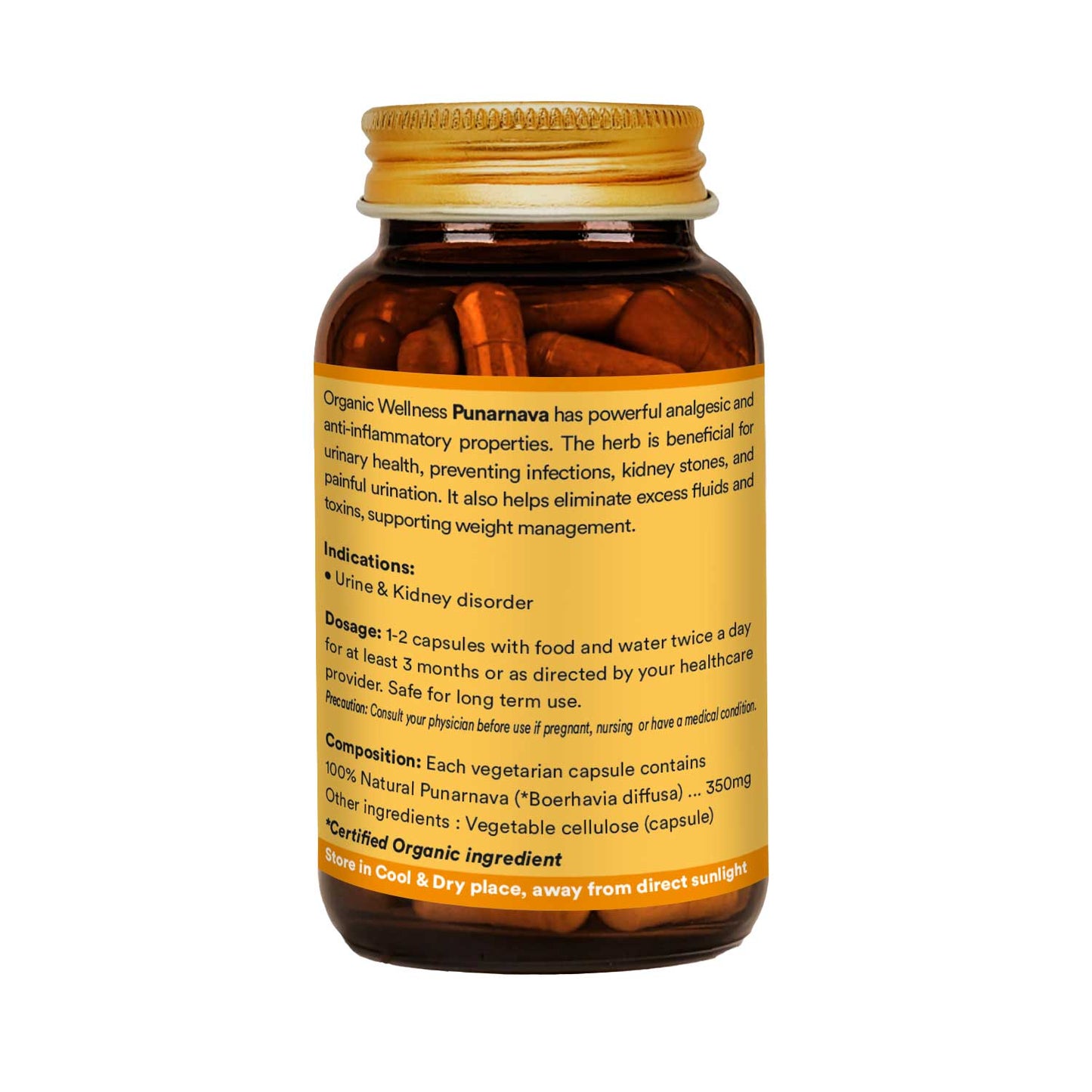 Organic Wellness Punarnava 90 Capsules