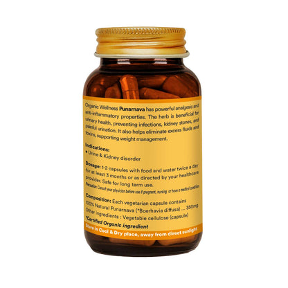 Organic Wellness Punarnava 90 Capsules