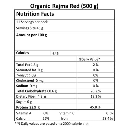 Just Organik Rajma Red