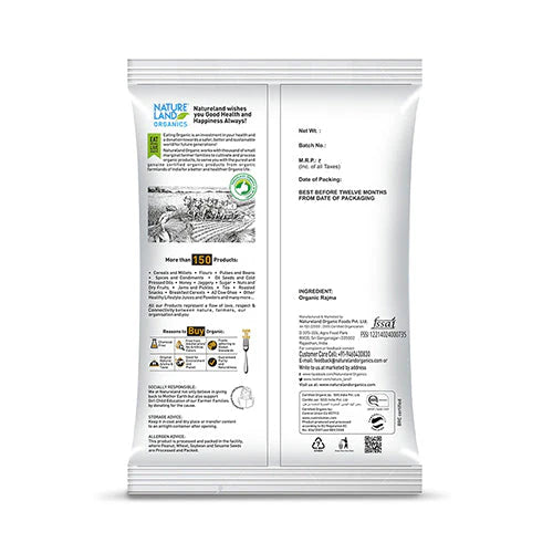 Natureland Organics Rajma Chitra 500 GM