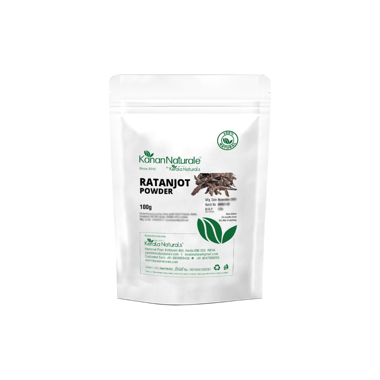 Kerala Naturals Ratanjot Powder (100 GM)