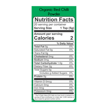 Praakritik Organic Red Chilli Powder 100g