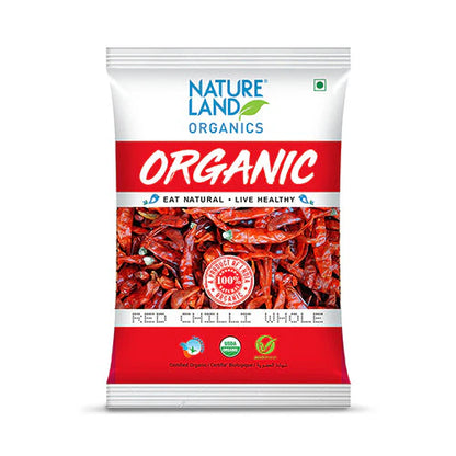 Natureland Organics Red Chilli Whole 50 GM