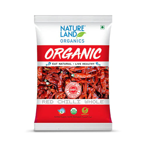 Natureland Organics Red Chilli Whole 50 GM