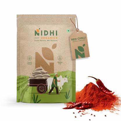 Nidhi Organics Red Chilli Powder