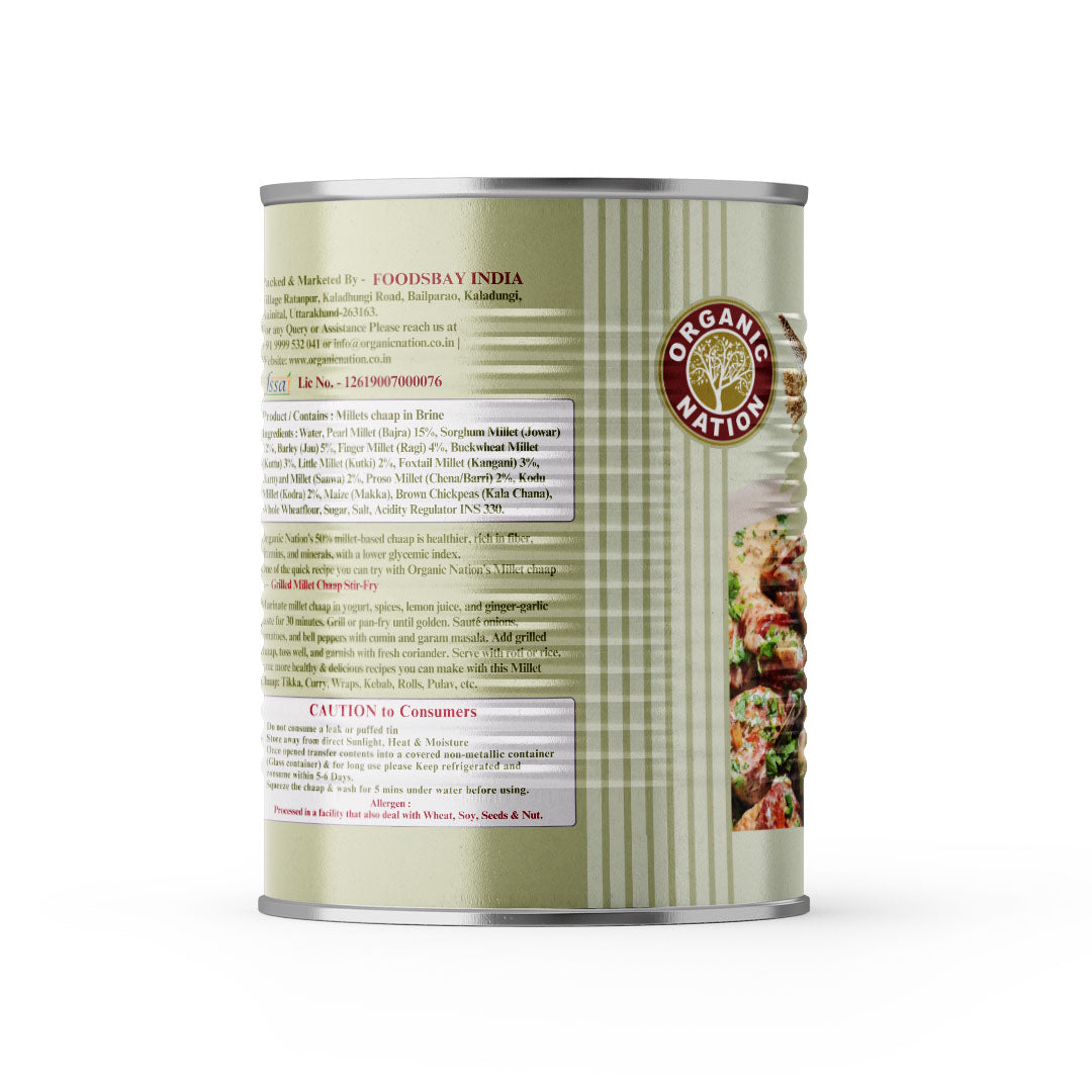 Organic Nation Millet Chaap (800 GM)