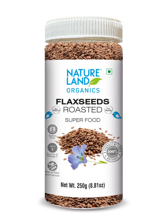 Natureland Organics Roasted Flaxseed 250 GM