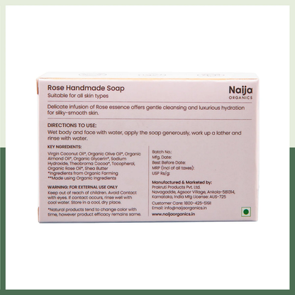 Naija Organics Rose Bath Soap (100 GM) (3 SOAPS)