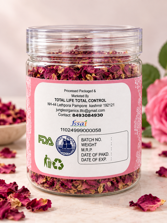 Jungle Organic Damask Rose Patels (30 GM)