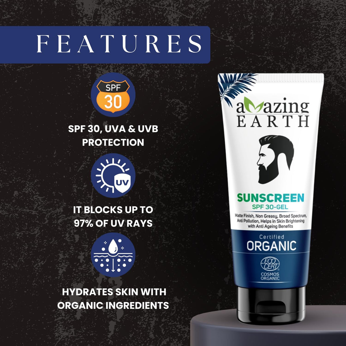 Amazing Earth Organic Sunscreen Gel (SPF 30) (80 ML)