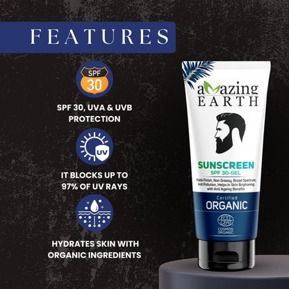 Amazing Earth Organic Sunscreen Gel (SPF 30) (80 ML)