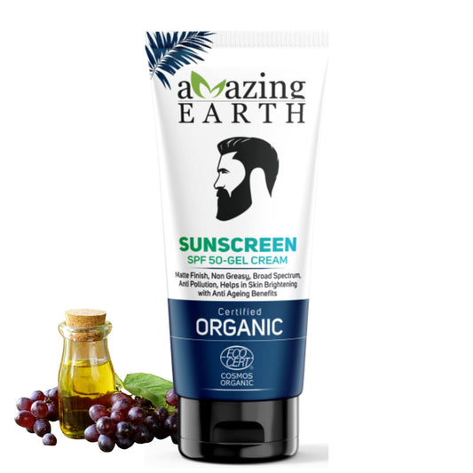 Amazing Earth Organic Sunscreen (SPF 50) Gel Cream (80 ML)