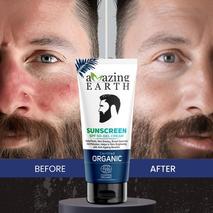 Amazing Earth Organic Sunscreen (SPF 50) Gel Cream (80 ML)