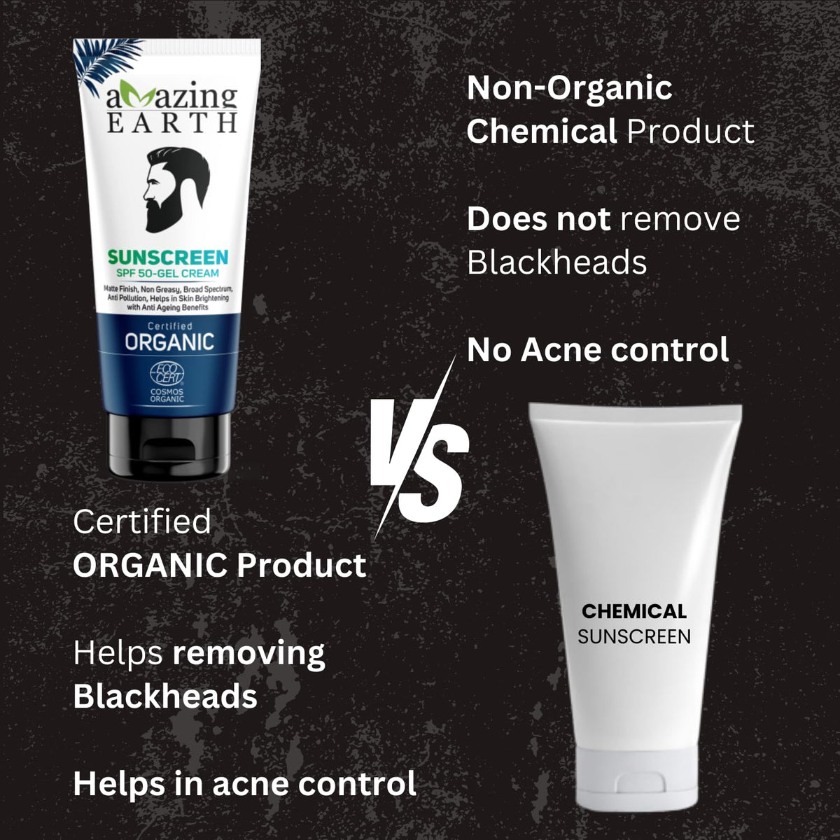 Amazing Earth Organic Sunscreen (SPF 50) Gel Cream (80 ML)