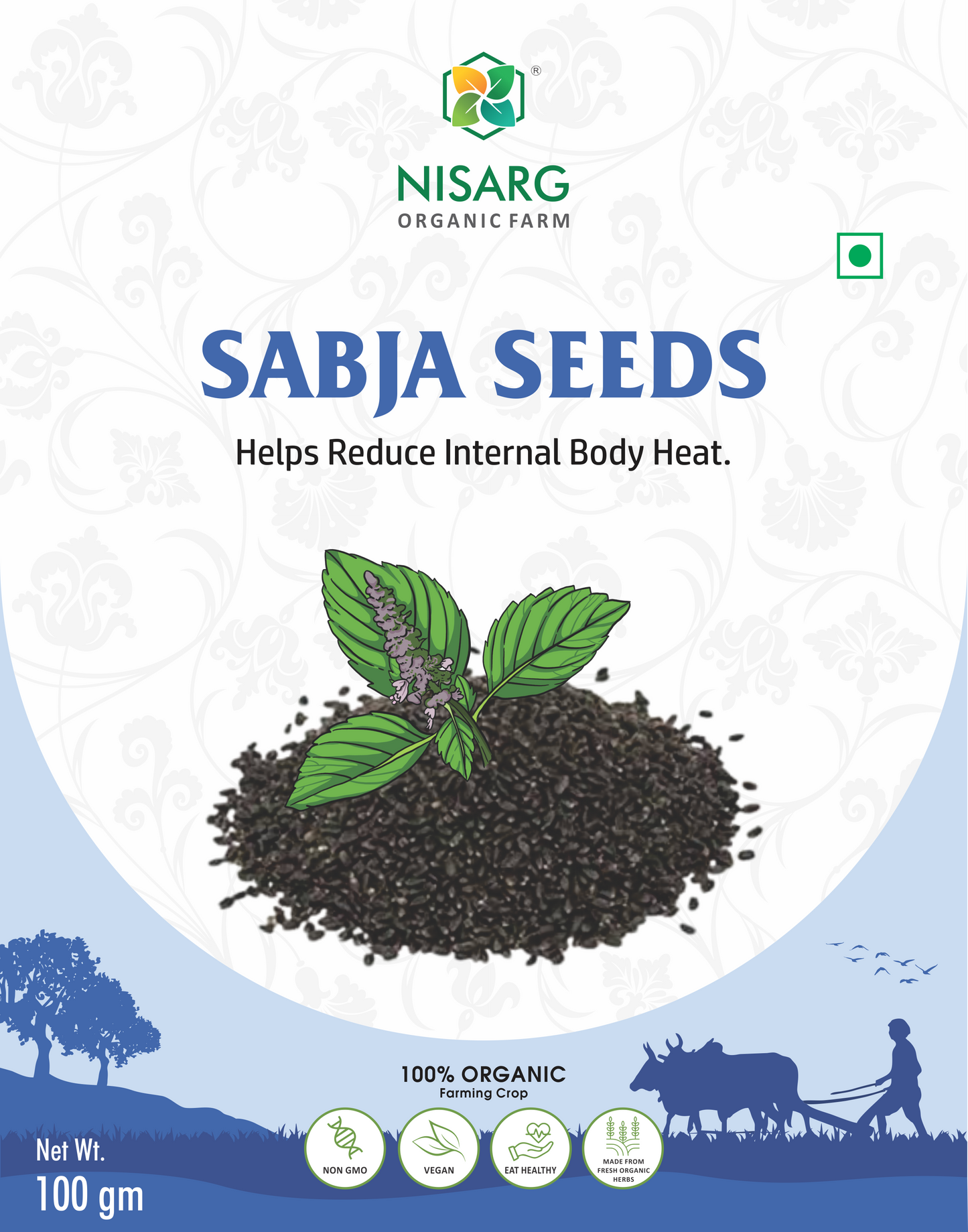 Nisarg Organic Farm Sabja Seeds