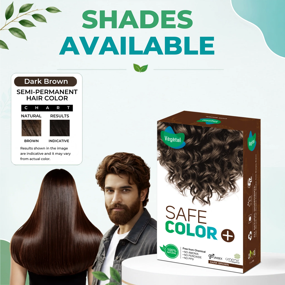 Vegetal SafeColor™ Dark Brown - PPD Free Hair Color