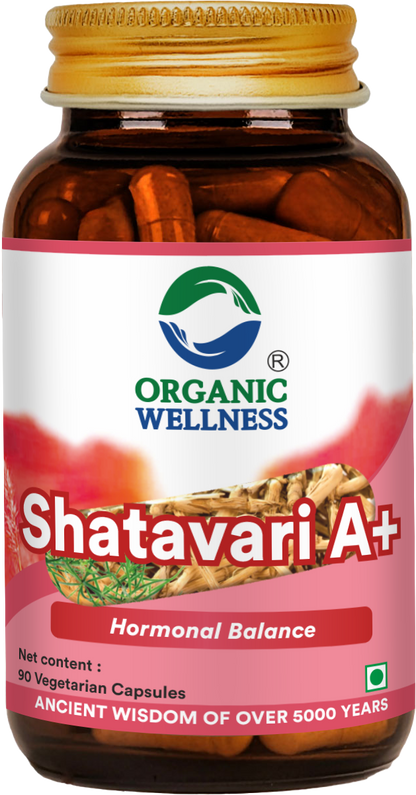 Organic Wellness Shatavari A+ 90 Capsules